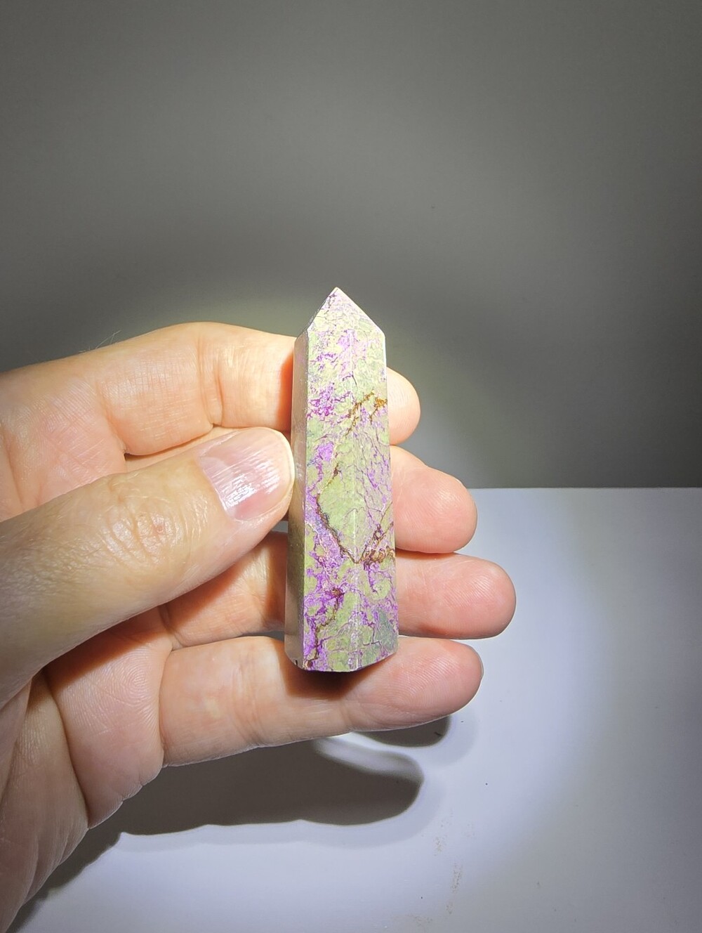 Atlantisite Crystal Tower #F (aka Stichtite and Serpentine)
